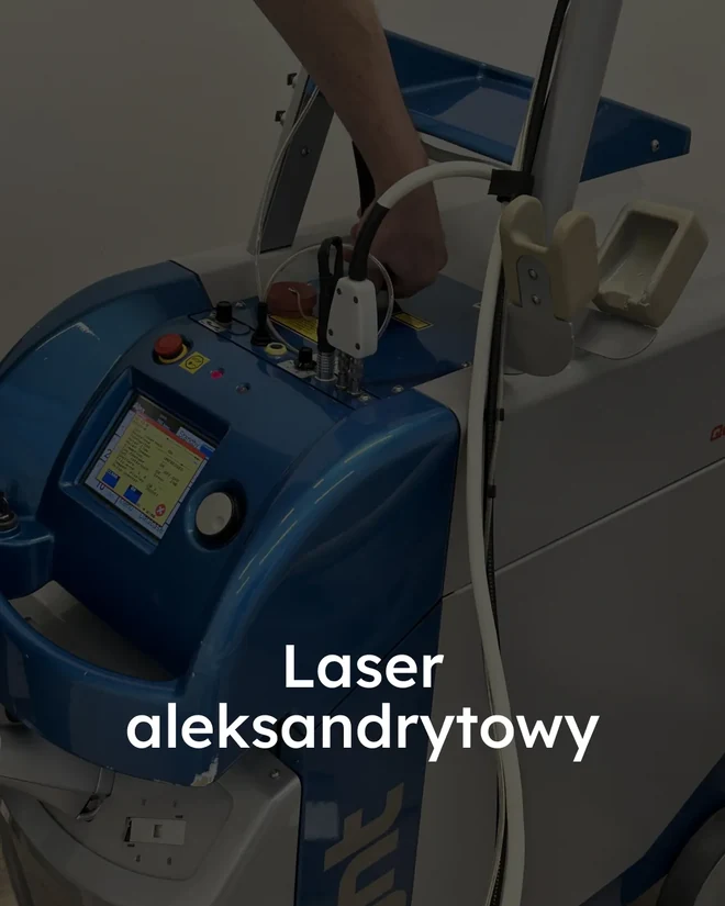 Alexandrite laser in a treatment room