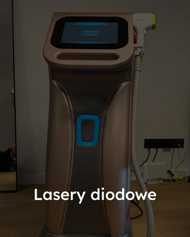 Diode hair removal laser with a control panel